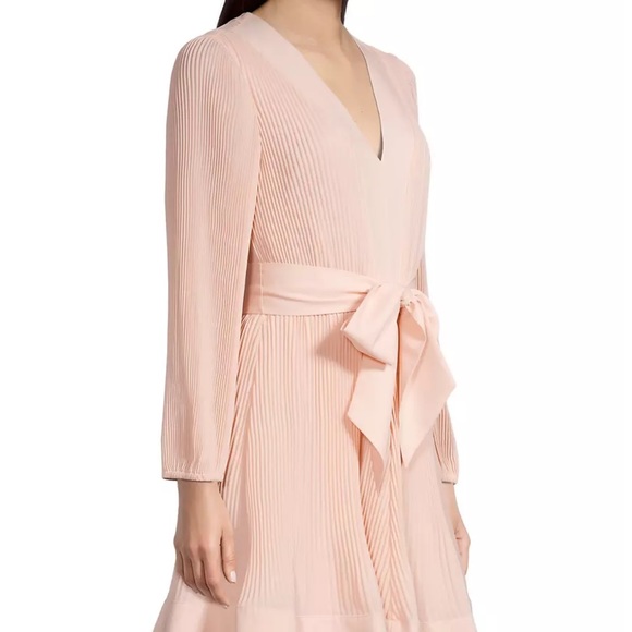 Milly Liv Pleated Belted Minidress - Picture 4 of 5